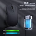 thumbnail image 5 of ATTACK SHARK X3 49g SUPERLIGHT Gaming Mouse, PixArt PAW3395 Sensor, BT/2.4G Wireless/Wired, 6 Adjustable DPI up to 26000, for Win10/11/Xbox/PS/Mac, 5 of 11
