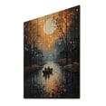 thumbnail image 2 of Designart "Canal Mystical Journey Painting II" Cityscapes Print on Natural Pine Wood, 2 of 5