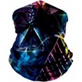 thumbnail image 2 of Galaxy Triangles Face Balaclava Scarf Neck Rave Shield Sun Gaiter Headwear Mask, 2 of 8