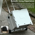 thumbnail image 3 of Graflsoa Compact Foldable Shopping Trolley with Lid, 2-Wheel Grey, Portable Grocery Cart for Home, Camping, and Outdoor Use, Durable and Lightweight Design, 3 of 6