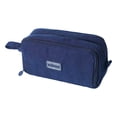 thumbnail image 2 of Estuche para lápices de pana con múltiples compartimentos | Organizador de estuches para bolígrafos de gran capacidad | Bolsa de papelería de tela resistente al desgaste para estudiantes, 2 of 5