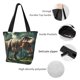 thumbnail image 4 of Balery Green Forest Dinosaur Bolsa de Hombro con Diseño, Bolsa Grande y Duradera, Bolsa Versátil para Compras, 4 of 6
