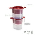 thumbnail image 5 of Tovolo Ice Mold Set, Christmas Ornament Sphere Large Ice for Cocktail Holiday Party Drinks, 4 Pack, 5 of 8