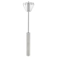 thumbnail image 1 of Semi Automatic Egg Beater, Stainless Steel Kitchen Rotation Handheld Egg Blender Mixer Beater Tool for Blending Whisking Stirring, 1 of 8