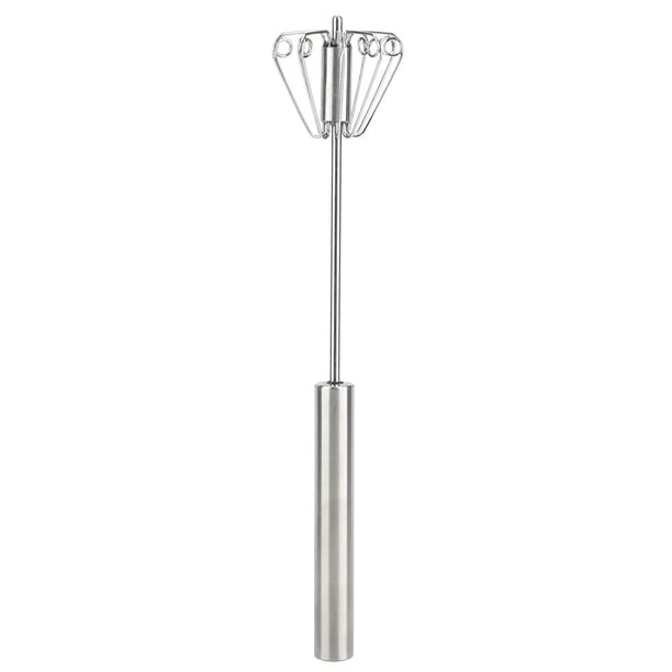 Batidor de huevos, batidora de huevos semiautomática de cocina de acero inoxidable batidora de huevos de acero inoxidable de alta capacidad