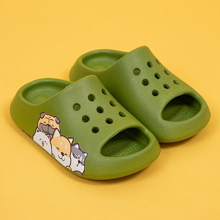 

QISIWOLE Summer Slipper Girl Beach Soft Bottom Non-slip Shoes Kids Sandals Flash picks