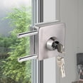 thumbnail image 4 of deevoka Glass Door Lock Durable Office Glass Door Lock for 10-12mm Thick Shower Room, 4 of 6
