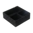 thumbnail image 3 of 4 cestas de almacenamiento tejidas, divisor de cajón, organizador multiusos para baño, contenedores de almacenamiento para cocina, despensa, oficina, Negro, 3 of 8