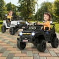 thumbnail image 2 of Gymax 12V Kids Ride on Truck Car Battery Powered Toddler Electric Vehicle w/ 3 Speeds White, 2 of 10