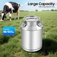 thumbnail image 3 of 13.25Gal/50L Milk Can Stainless Steel Seamless Milk Jug Milk Pail, Anti-Leak Liquid Storage Container with Tight Lid and Handle, 3 of 7
