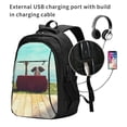 thumbnail image 2 of Daiia Elehpant And A Giraffe Looking At The Sea Pattern USB Charging Backpack for Men and Women, Anti-Theft Backpack,Travel Backpack,School Backpack,College Backpack,Laptop Backpack, 2 of 7