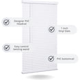 LOTUS & WINDOWARE Cordless Mini Blind, 1 Vinyl Slats, 55 Wide x 64 Long - White, Window Blinds for Home and Office, Interior Door Blinds - Light Filtering LOTUS & WINDOWARE Cordless Mini Blind, 1 Vinyl Slats, 55 Wide x 64 Long - White, Window Blinds for Home and Office, Interior Door Blinds - Light Filtering