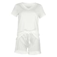 thumbnail image 5 of MAIHAN Women Casual Outfits Spring Outfits for Women Shirt and Short Outfit Trendy 2 Piece Summer Shorts Set for Casual and Summer Wear, 5 of 7