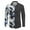 Black&Blue, variant on Cloudstyle Men's Casual Printed Turn Down Collar Long Sleeve Shirt - Lightweight, Anti-Pilling & Wrinkle-Resistant