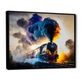 thumbnail image 2 of Designart train framed wall art decor, Train framed wall Art, On the Move Rolling Rails I , Extra large Modern black framed wall art, 32x16 inches black frame, 2 of 5