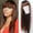Brown, variant on It's A Wig Wigs for Women Long Straight Hair Wig Natural Light Brown Remy Heat- Fiber Hair Short Human Wigs for Women