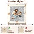 thumbnail image 4 of Beavtaens Baby Play Mat for Floor, Fits 50x50 Playpen, Non-Slip, Soft for Infants, 0-4 Years, Gray, 4 of 9