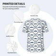 thumbnail image 5 of Fotbe Hipster Mustache Baseball Jersey Shirt for Men and Women, Casual Short Sleeves Button Down T-Shirt-4X-Large, 5 of 9