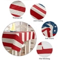 thumbnail image 6 of 4th of July Tablecloth Square Table Cloth 60x60 , Waterproof Tablecloth Outdoor Table Cloth, Red Stripes Independence Day Washable Table Cover for Kitchen Dining Party, 6 of 8