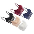 thumbnail image 3 of Lace Bras Women Bandeau Bras for Daily Wear Nylon and Lace Breathable Supportive 5Pcs, 3 of 3