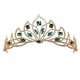 thumbnail image 1 of Magnífica corona de novia de estilo europeo, noble corona de cristal artificial con diamantes de imitación para mujeres, accesorios de joyería para el cabello de desfile de bodas (imitación de oro de, 1 of 4