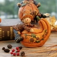 thumbnail image 6 of hirigin Thanksgiving Desk Ornament, Pumpkin Mini Tabletop Decor Art Craft for Home Office Gift, 6 of 8