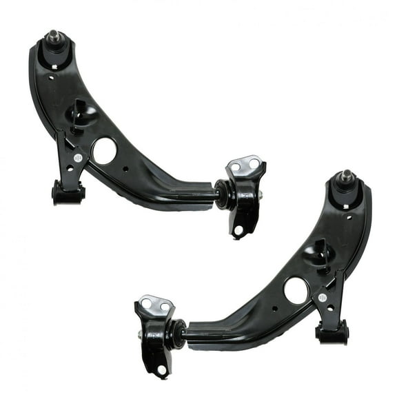 TRQ Front Lower Control Arms w/ Ball Joints Pair Set of 2 for 98-02 Mazda 626 PSA62399