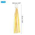thumbnail image 2 of Uxcell Bike Streamers, Colorful Scooter Handlebar Tassels Grips Ribbon Accessories Decorations for Tricycle Handles Yellow White, 2 of 6