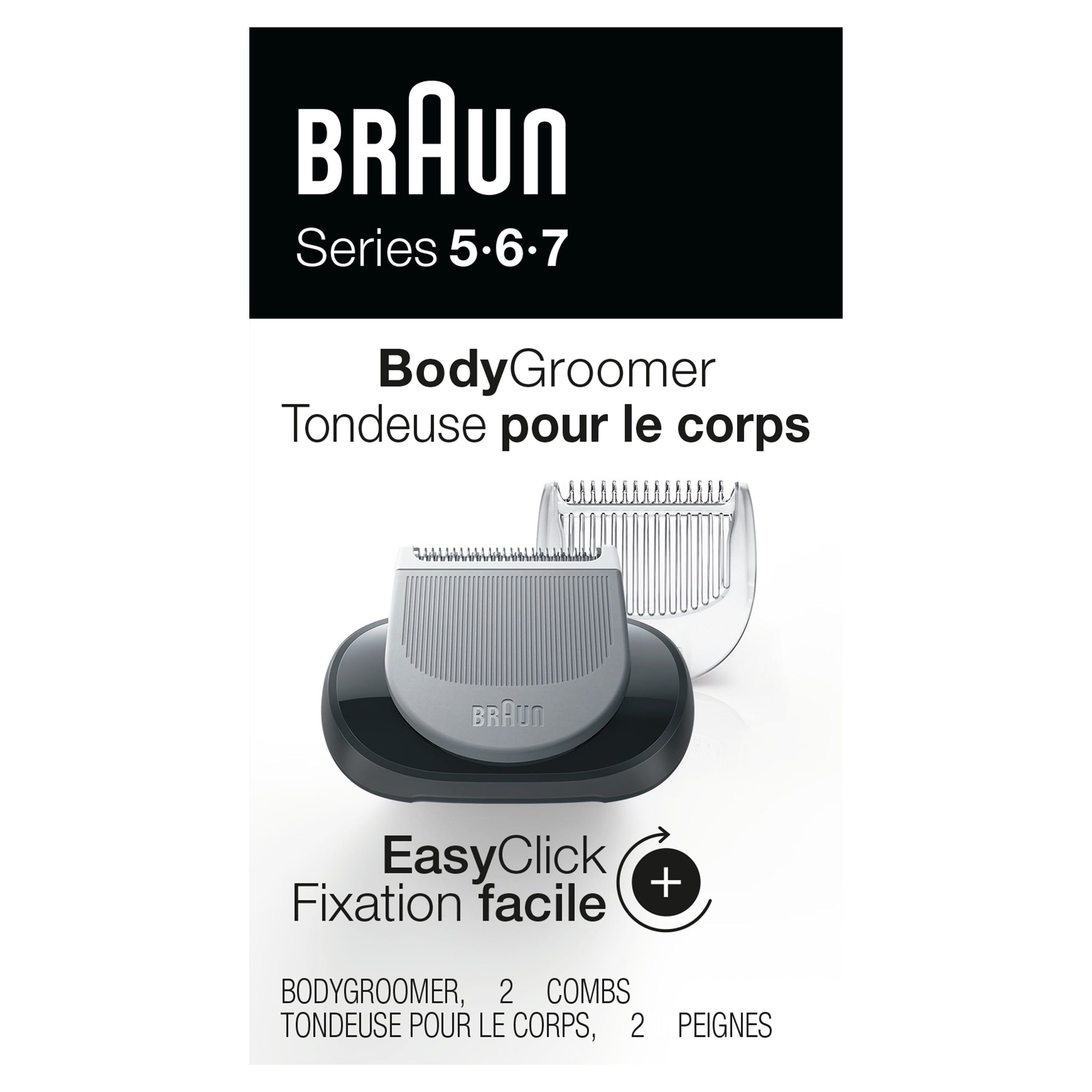 Braun EasyClick Body Groomer Attachment for Series 5, 6 and 7 Electric Shaver