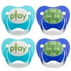 Dr. Brown's Classic Prevent Pacifier, Wild Blue, 0-6 Months+, 4 Count Color Blue