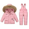 thumbnail image 2 of XEOVHV Clearance Child's Baby Boy's Girl's Down Warm Jacket Coat Jumpsuit Rompers Suit Winter Windproof Ski Suit,3-4 Years, 2 of 6