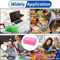 thumbnail image 5 of Estuche de plástico FloreceBien con tapa de cierre rápido, gran capacidad, caja organizadora de almacenamiento de útiles escolares para niños, color rojo, 5 of 5