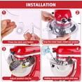 thumbnail image 6 of Removable Pouring Splash Guard for 4.5-5 Quart Tilt-Head Stand Mixer Bowl, Foldable Mixer Lid Cover, Dishwasher Safe Mixer Accessory, 1 Pack, 6 of 7