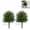 2 Pack, variant on 24'' Artificial Cedar Topiary Ball Trees with Ground Spike,Artificial Shrubs, UV Resistant Fake Plant Brush for Indoor Outdoor Front Porch Garden