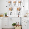 thumbnail image 3 of Abstract Deer Kitchen Curtains Valances and Tiers Set of 3 Colored Cloud Paint Red Blue Yellow Pink Butterfly Tier Curtains and Valance with Rod Pocket for Small Windows, 27.5"x24", 3 of 9
