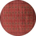 thumbnail image 1 of Ahgly Company Indoor Round Oriental Brown Industrial Area Rugs, 3' Round, 1 of 4