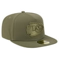 thumbnail image 3 of Men's New Era  Olive Kansas City Chiefs Color Pack A-Frame 59FIFTY Fitted Hat, 3 of 5