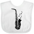 thumbnail image 3 of Inktastic Saxophone Musician Band Gift Idea Boys or Girls Baby Bib, 3 of 4