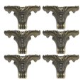 thumbnail image 2 of 6PCS 30x42mm Furniture Support Feet Zinc Alloy Tiger Feet Shape Gift Box Decoration Legs Sofa Accessories Dark, 2 of 3