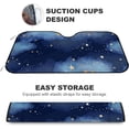 thumbnail image 3 of GZHJMY Car Front Windshield Sunshade UV Heat Protection, Foldable Auto Windshield Sun Visor for Sedan SUV Truck Watercolor Night Sky, Car Sunscreen51x27.5inch Keep Vehicle Cool, 3 of 5