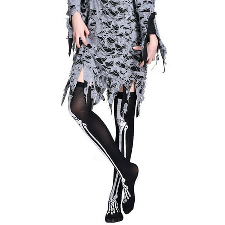 

KEVCHE 1 Pair Womens Halloween Wind Thigh High Socks Stockings Over The Knee B