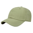 thumbnail image 2 of Spazoro Toddler Boys Girls Baseball Cap, Perforated Solid Breathable Adjustable Washed Cotton Hat for Summer Protection Army Green, 2 of 7