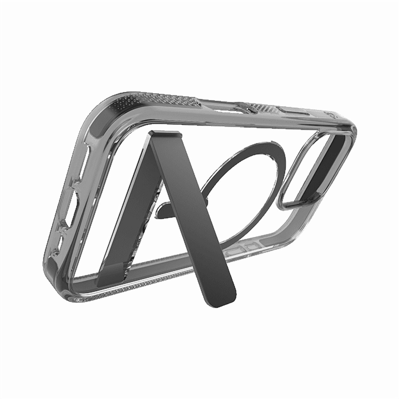 Zagg Piccadilly Snap Case with Kickstand and MagSafe for iPhone 16 Pro, Clear Black