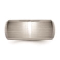 thumbnail image 3 of Stainless Steel Beveled Edge 10mm Brushed and Polished Band Size: 9; for Adults and Teens; for Women and Men, 3 of 6