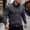 Dark Gray, variant on Gray Fall&Winter Tops for Men 2026 Long Sleeve Full Zip Refined Zip Mock Neck Windbreaker Modern Solid Vintage Finish Jackets Dark Gray,S