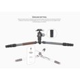 thumbnail image 4 of Leofoto LX-224CT/XB-32Q Reversible Travel Tripod w/ Ball Head Set, Black, 4 of 17