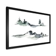 thumbnail image 2 of Designart 'Trees With Winter Dark Blue Mountain Landscape I' Modern Framed Art Print, 2 of 4