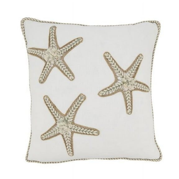 Saro Lifestyle Starfish Serenity Throw Pillow Cover