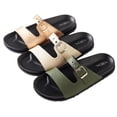 thumbnail image 2 of Roxoni Women's Open Toe Adjustable Strap Slide Sandals - Comfortable Slip-Ons with Padded Insole, 2 of 3
