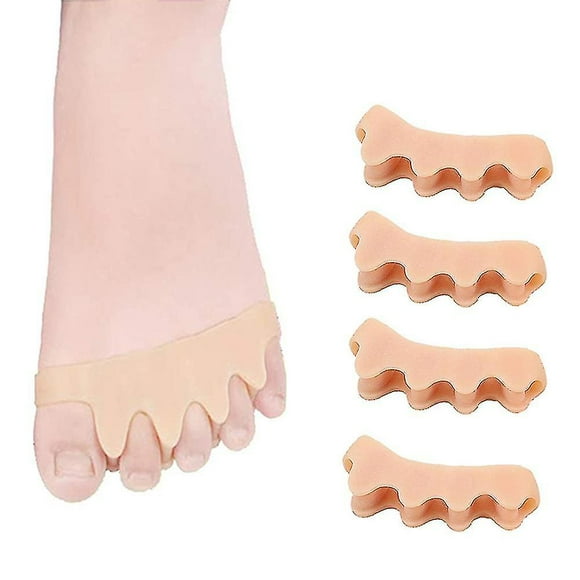 4 protectores de uñas correctores de juanetes de silicona suave